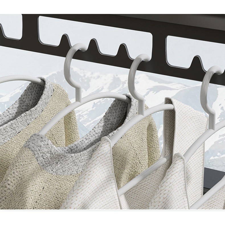 Aluminum alloy folding Drying Rack Adjustable invisible wall clothes ...