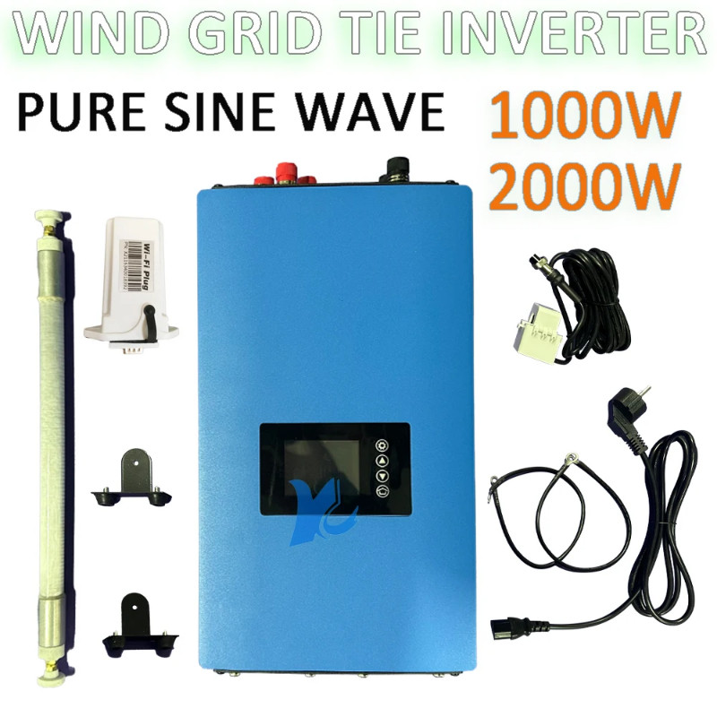 1KW 2KW MPPT Pure Sine Wave On Grid Tie Inverter With WIFI Limiter For ...