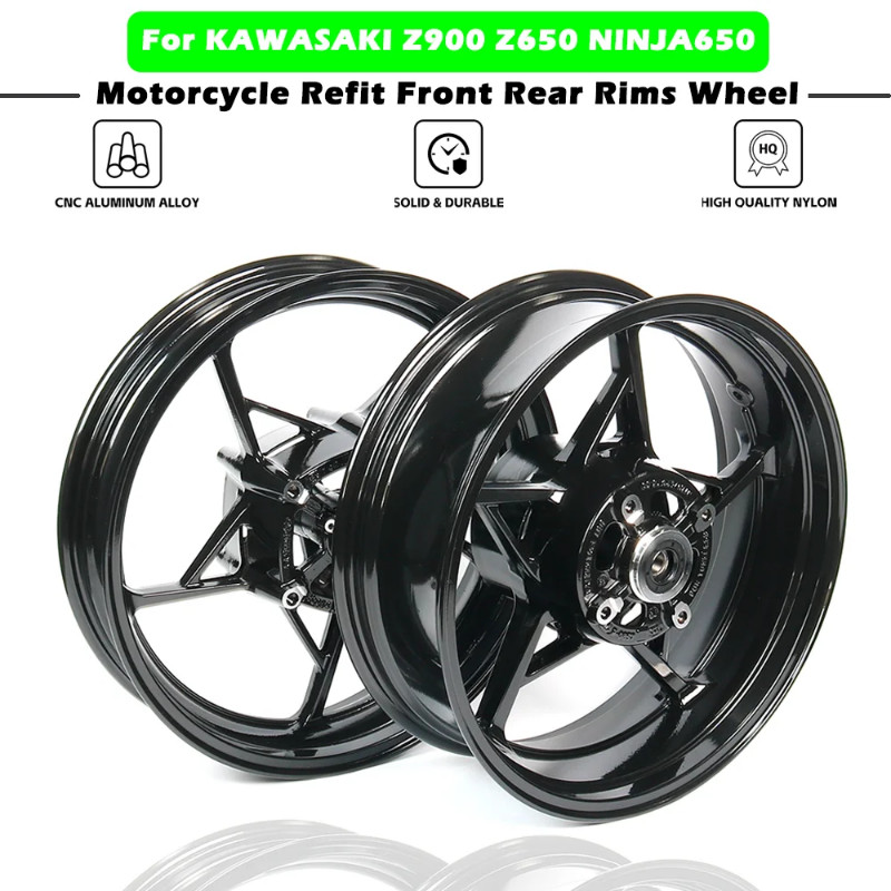 Motorcycle Front and Rear Wheel Assembly Wheel Rim Steel Rim For ...