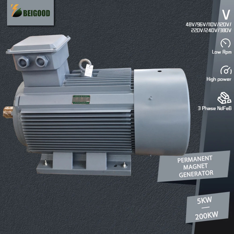100KW 30KW Low Speed Permanent Magnet Generator 48V 96V 220V 380V 3 ...