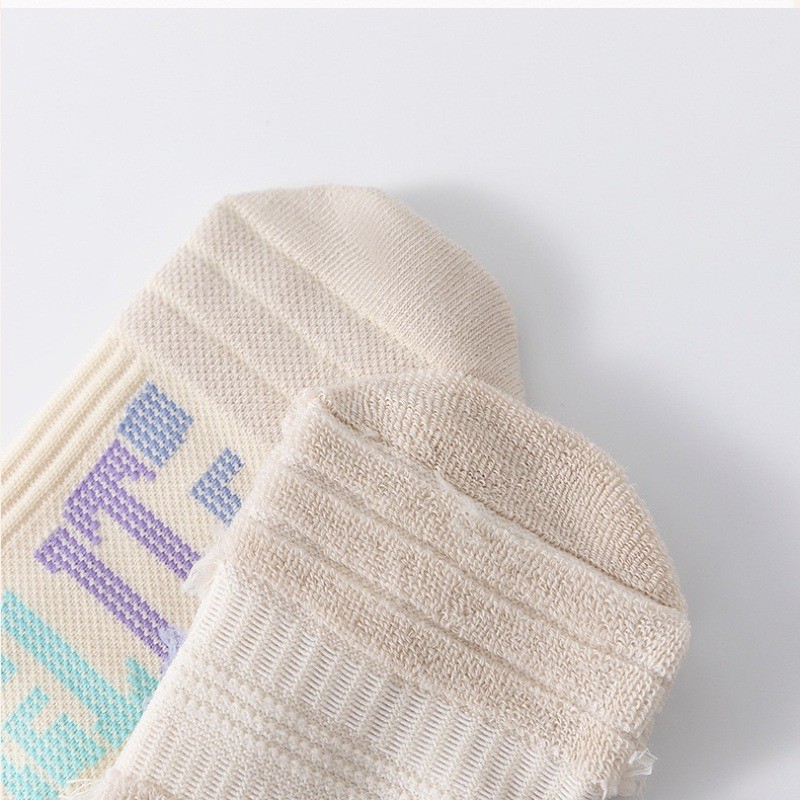 Letter Gradient Basketball Socks Comprehensive Combat Elite Socks High ...