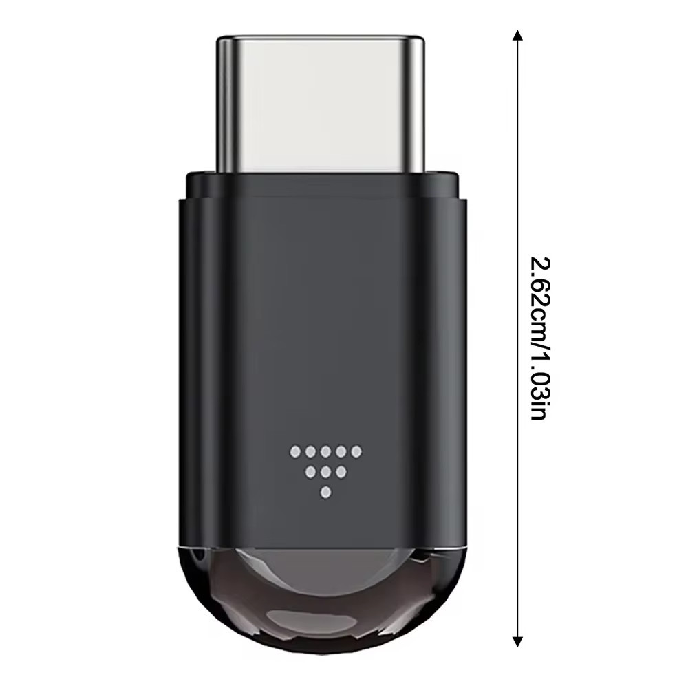 USB-C IR Blaster Adapter – Universal Smartphone Remote Controller For TV, Air Conditioner, And More, Aluminum Body With Keychain