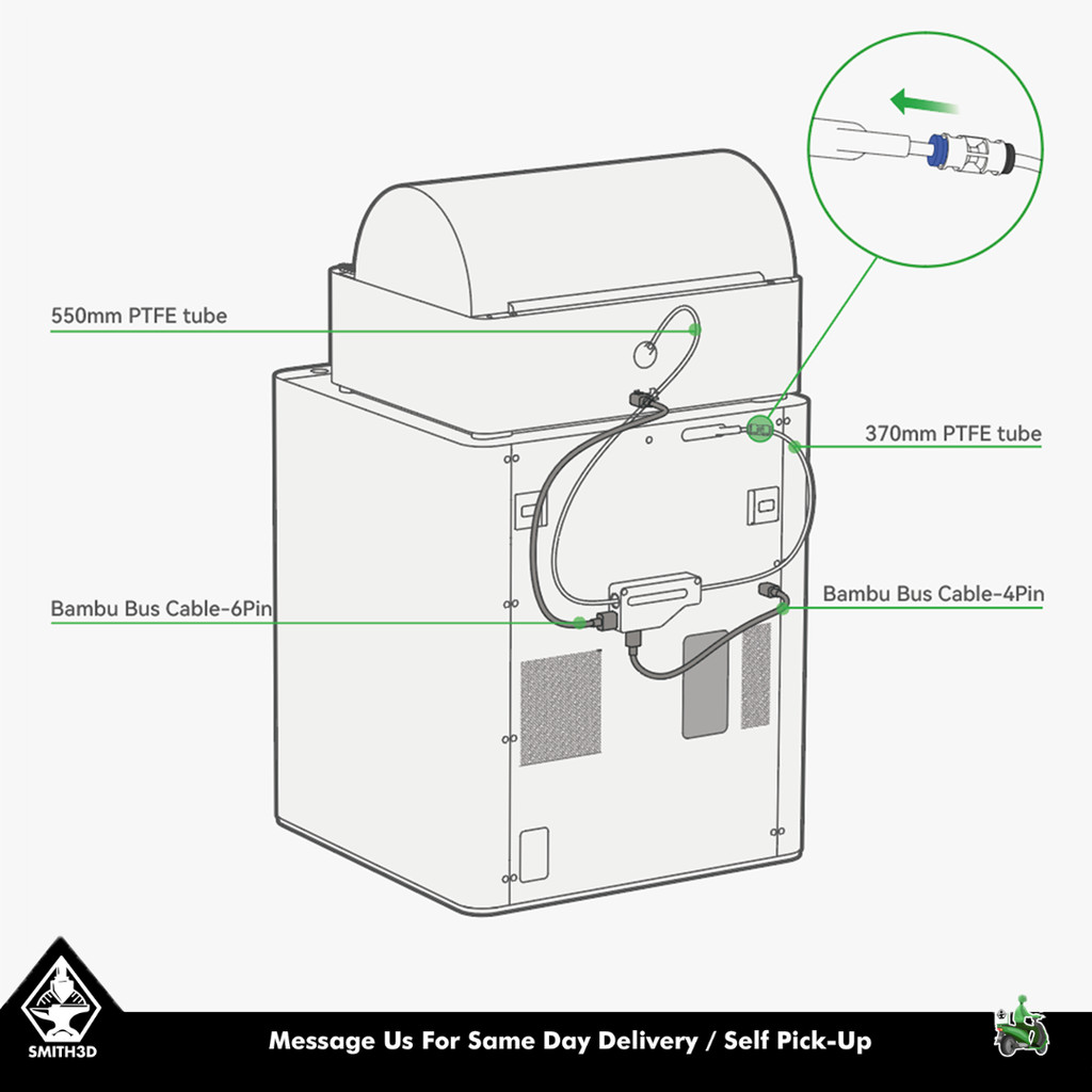 Bambu Lab AMS Filament Buffer for AMS 2 Pro Filament Buffer Spare Part ...