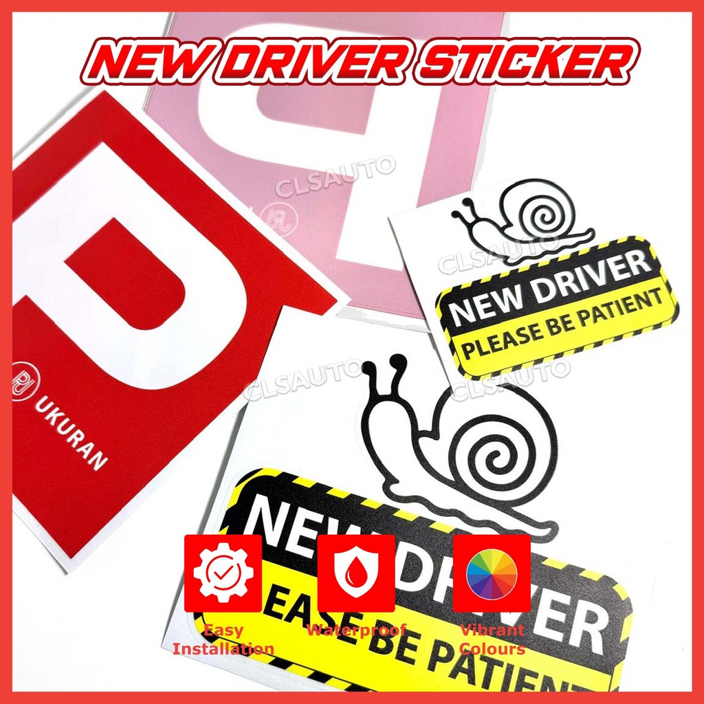 Student Driver Car Sticker Learning to Drive License Lesen P ...
