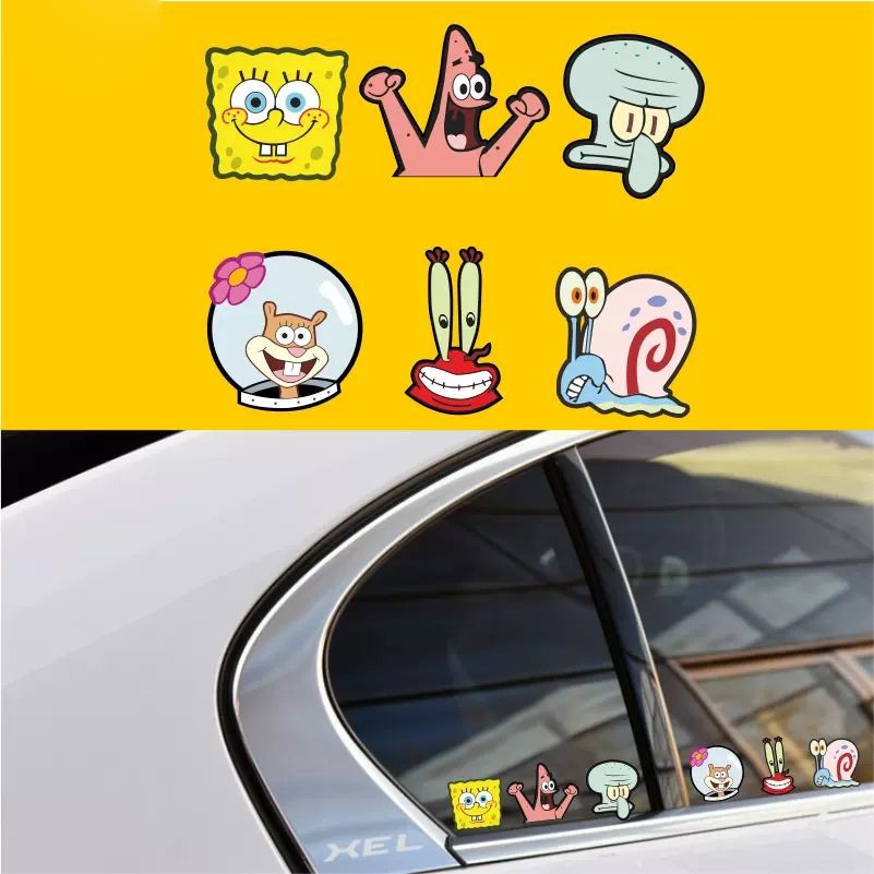 SpongeBob SquarePants Pie Star Fuel Tank Cap Rearview Mirror Rear ...
