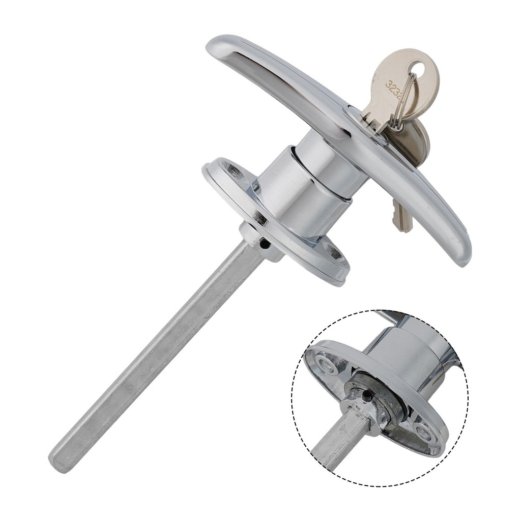 [WV] Garage Door Lock T Handle Rear Fix Keyed To Differ Caravan Garage ...