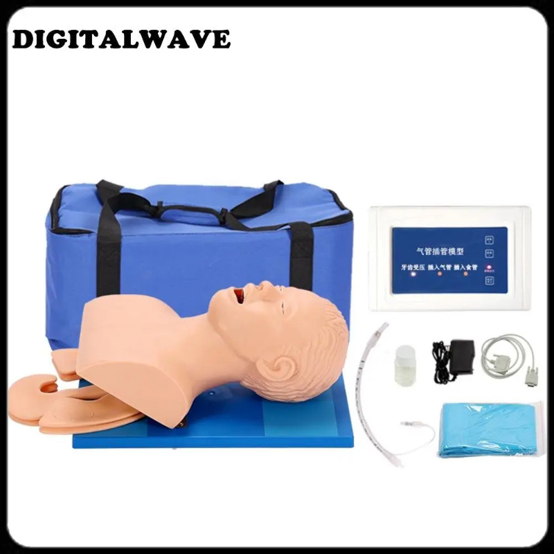 GEJLELDS Human Body Adult Intubation Manikin Teaching Model 110-220V Electronic Airway Management Trainer Tracheal Intubation Training Simulator Model For Science Lab Education - View #14