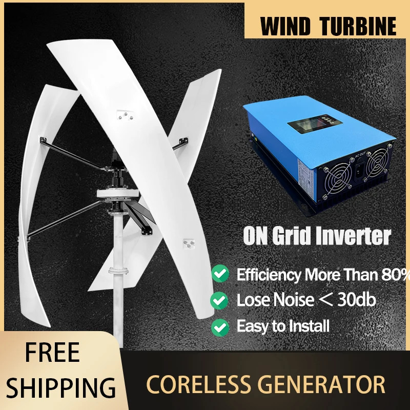 ZHOZHUT 3KW Vertical Axis Wind Turbine Generator Maglev Generator - View #4