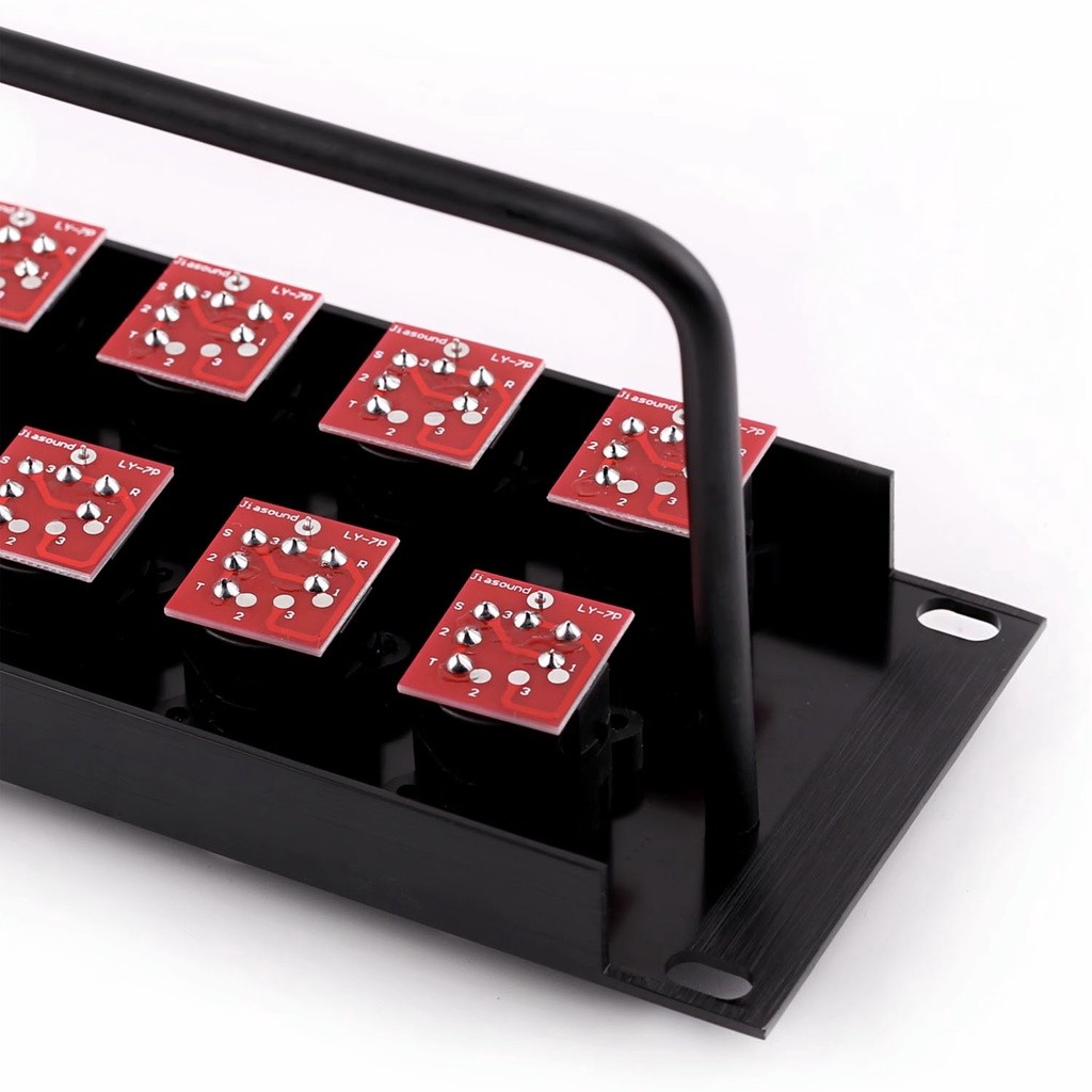 Jiasound 1U 2U Rack Patch Panel 8 12 16 24 Way Channel Flight Case ...