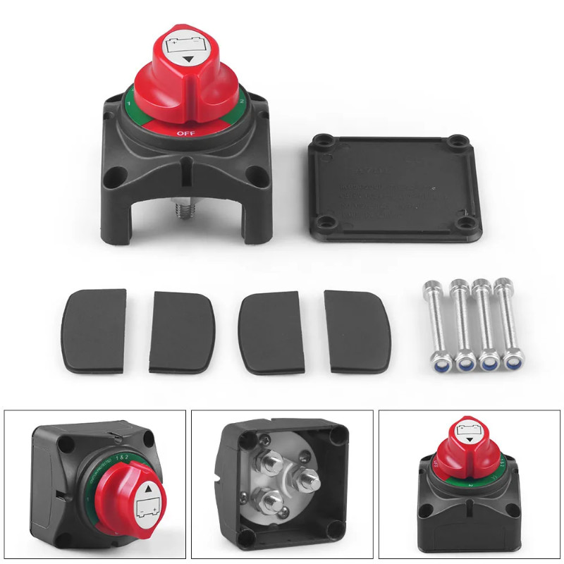3 Position Master Battery Power Kill Off Switch 12-60V 300A Selector ...