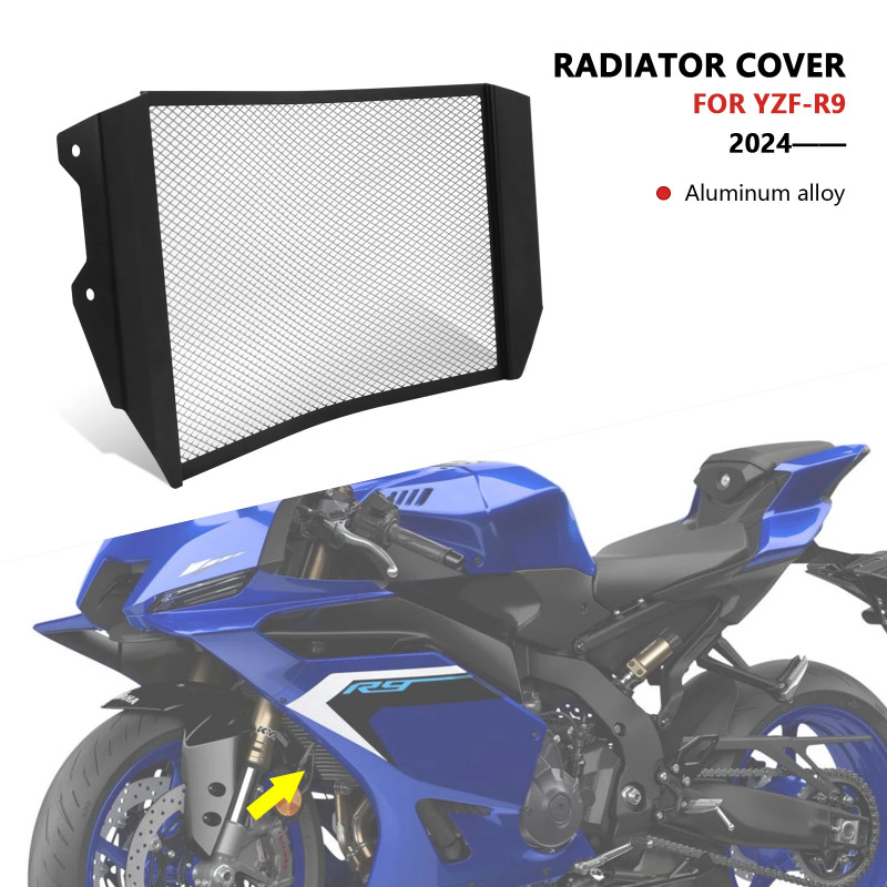 For YZF R9 2025 YZF-R9 YZFR9 2024 Motorcycle Radiator Guard Grille ...