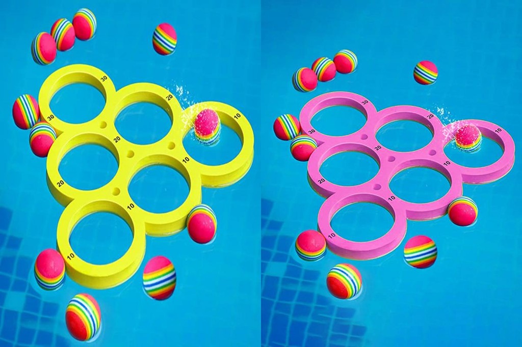 Unique Pool Toys for Summer Pool Throwing Game for Kids Colorful Foam ...