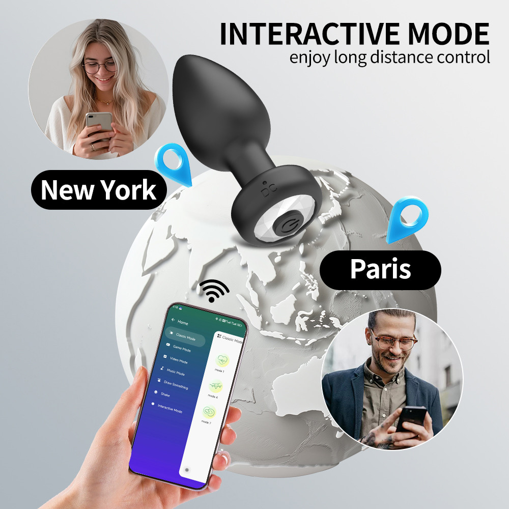 APP Control Anal Vibrator for Men Prostate Massager Wireless Bluetooth ...