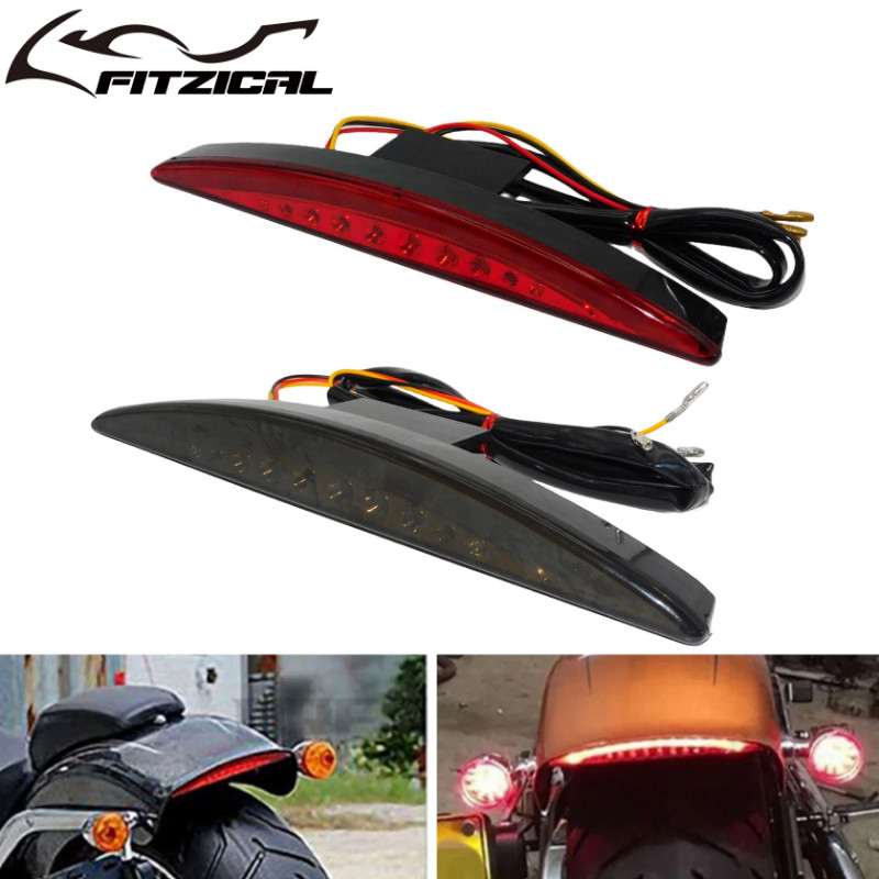 Motorcycle Rear Fender Tip Brake LED Tail Light Running Light For ...