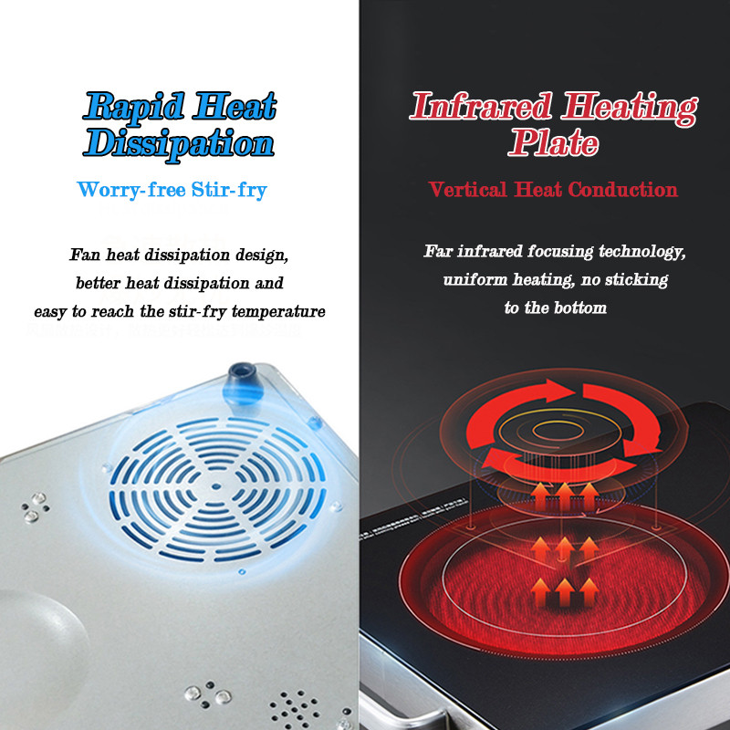 SKplus 3000W Induction Cooker Countertop Cooktop Touch Screen Portable ...