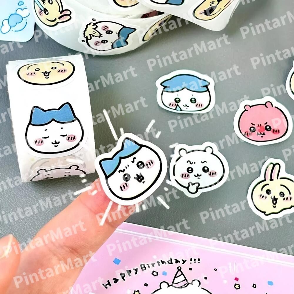 500pcs/Roll Chiikawa Loppy Kuromi Capybara Chiikawa Sealing Sticker ...