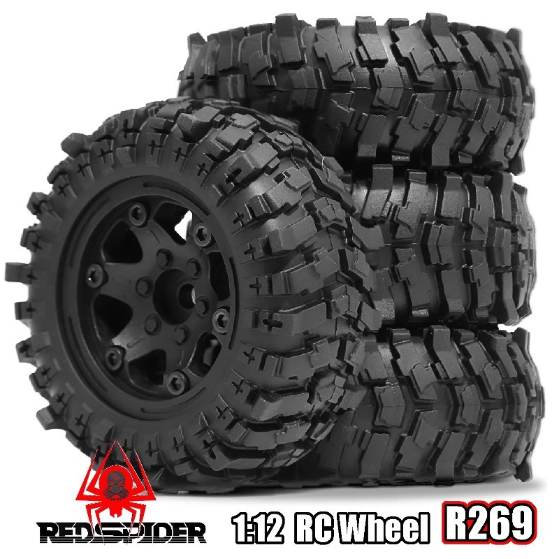 RS Red Spider 1/12 Climbing Car Accessory - 1.9 - inch Plastic - Rim ...