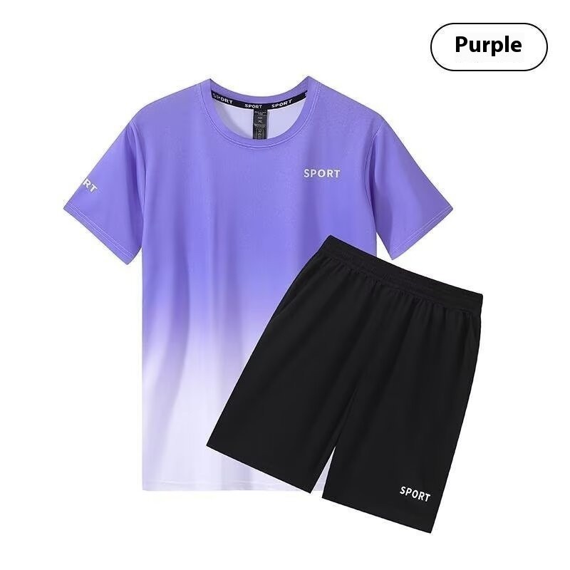 [4 Colors] M-5XL Summer New Unisex Quick Dry Fashion Gradient Printed ...
