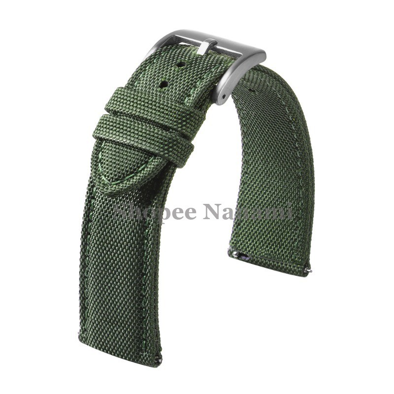 Premium Sailcloth Nylon Watch Band 20mm 22mm Two-Sided Canvas Watch ...