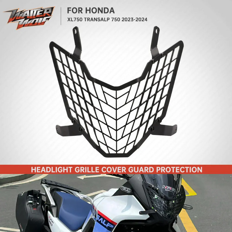 Motorfiets Voor XL750 TRANSALP 2023-2024-2025 XL 750 Koplamp Protector Guard Cover Grille Aluminium Accessoires Bescherming Koplampgrille