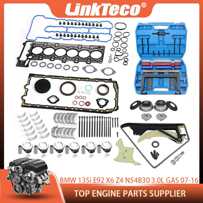 Engine Overhaul Rebuild Kit Pistons Head Gasket Set For BMW 135i 335i ...