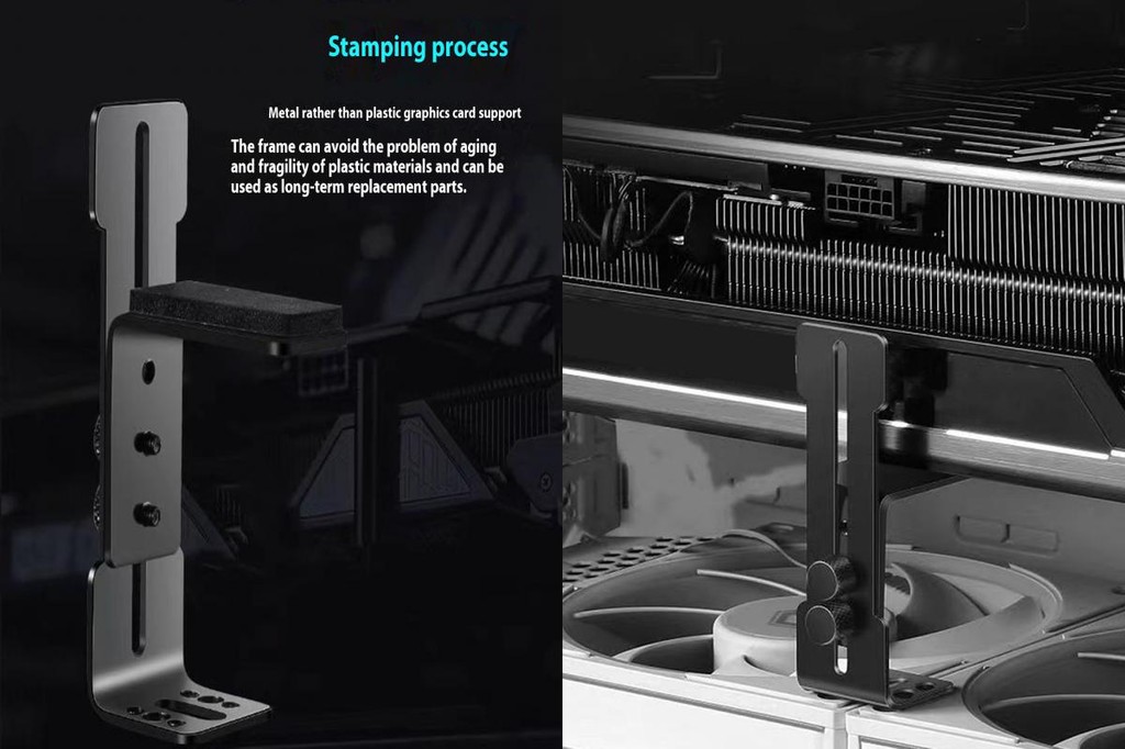 instylelady Gpu Support Bracket Adjustable Graphics Card Prop Universal ...