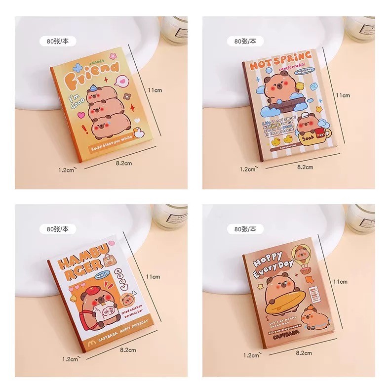 Buku Nota Capybara Mini Notebook Capybara Notebook Student Stationery ...