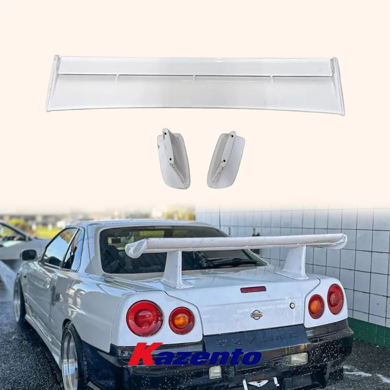 For Nissan R34 Skyline GTR GTT Rear High Leg Trunk Boot OE Spoiler Wing ...