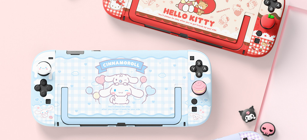 Geekshare Sanrio Kuromi HelloKitty Theme Protective Case for Nintendo ...