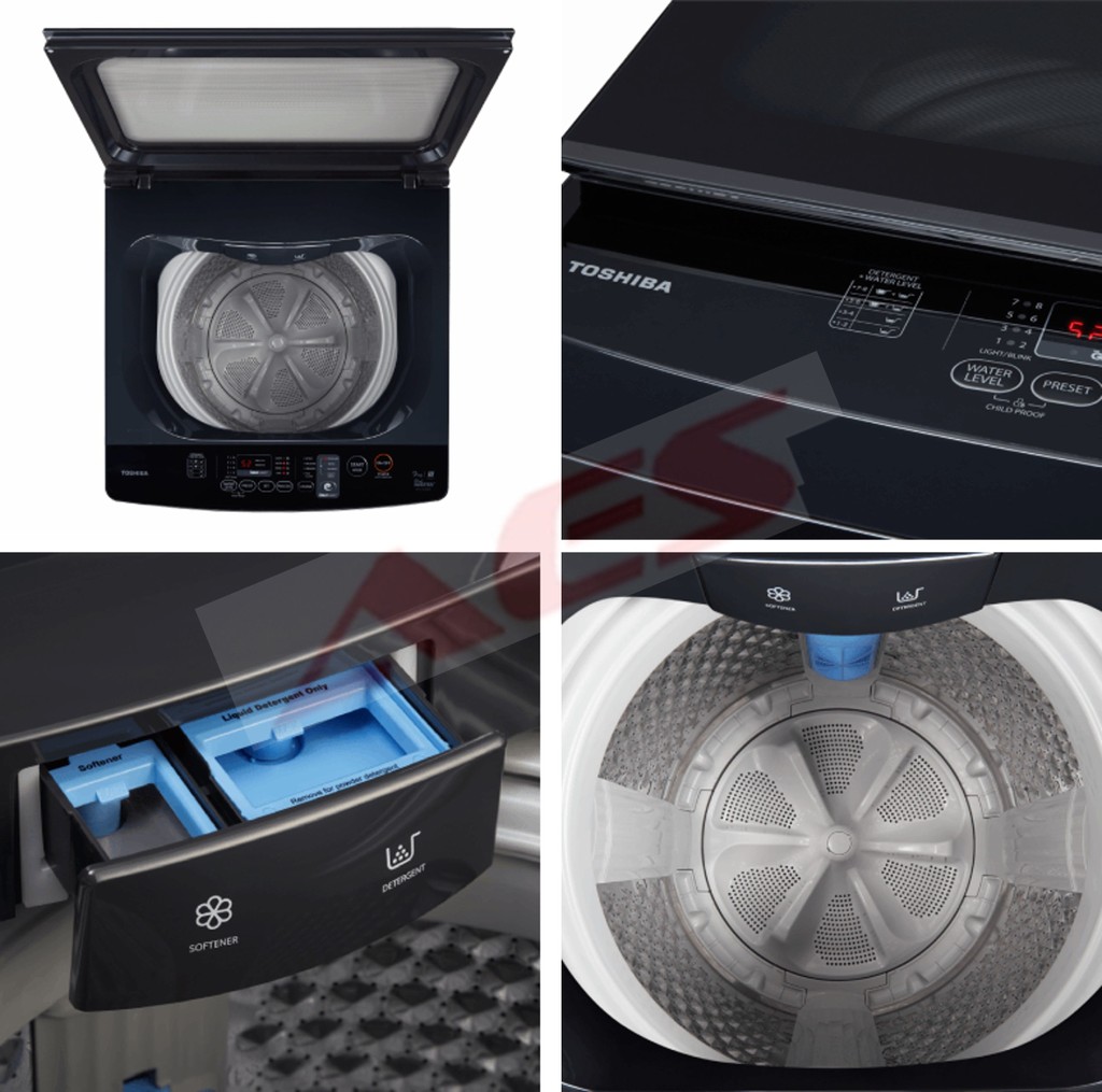 TOSHIBA 👕 14KG 13KG 12KG 9KG TOP LOAD WASHER AW-DUM1500LM(SG) AW ...