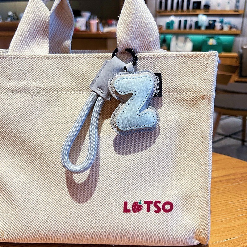 Exquisite Leather 26 Letters Key Ring Colorful Anti-Lost Braided Rope ...