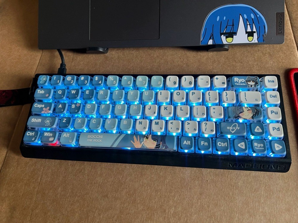 Bocchi The Rock Keycap OEM Profile 120 Keys PBT PC Dye Sublimation ...