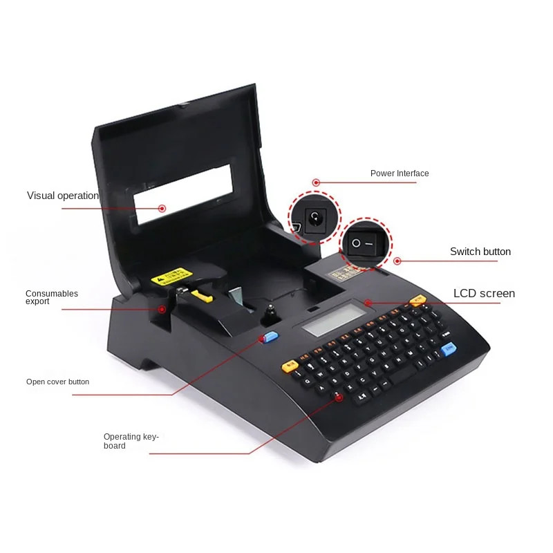 Useful LK-320p Cable ID Printer+Can Connect PC Electronic Lettering ...