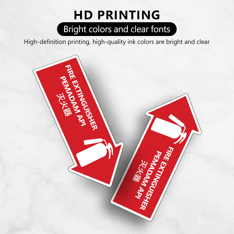 Fire Hydrant Fire Extinguisher Set Point Sticker Fire Sign Sticker PVC ...