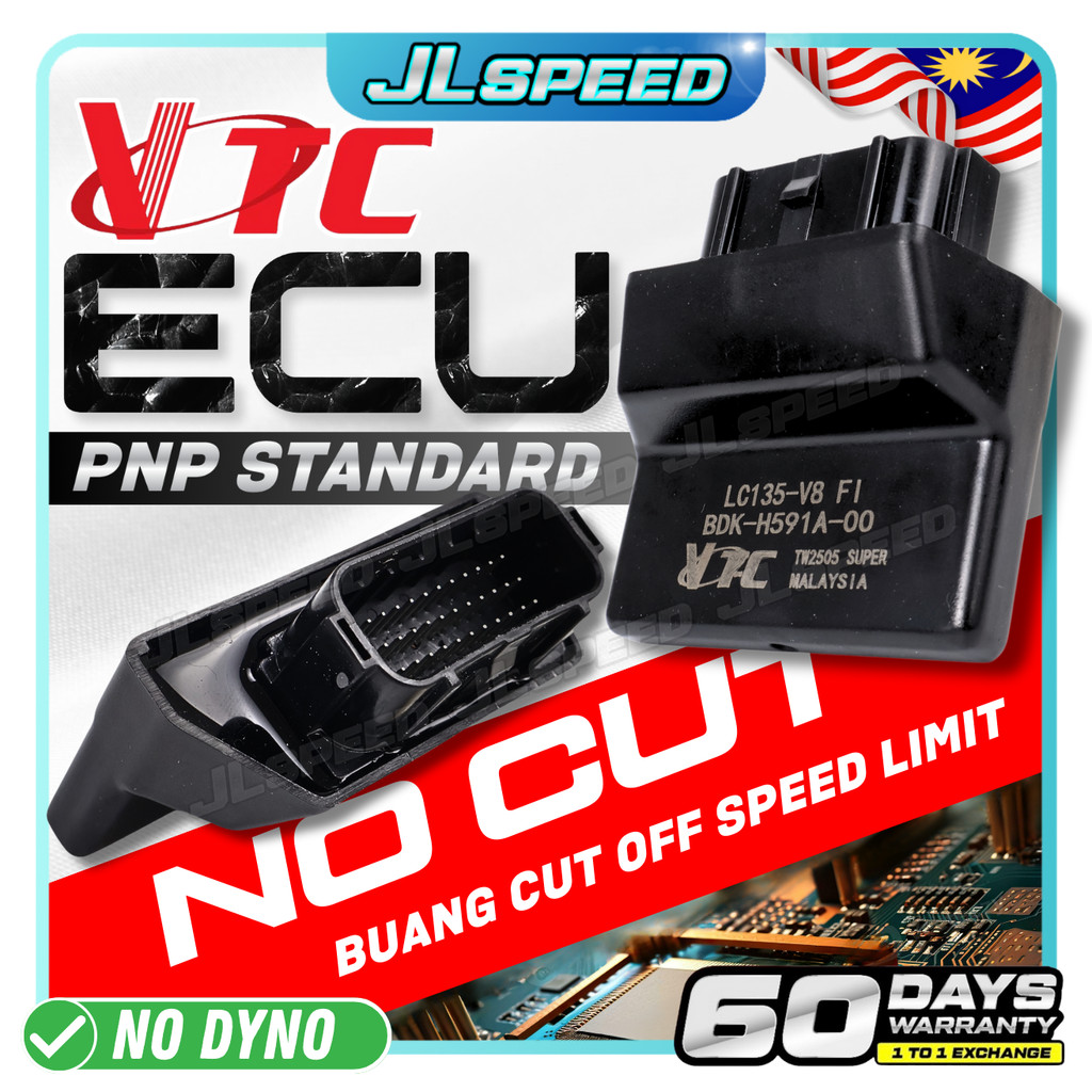 VTC Super Racing ECU No Cut Off Pnp Y15 V1 V2 Y16 LC135 V8 SRL115 FZ150 ...