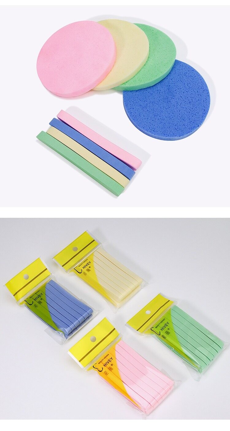12pcs/pack Facial Cleaning Sponge Compressed PVA Sponge for Face Wash ...