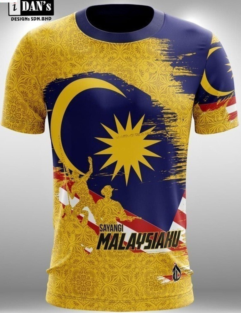 2024 New Summer Design T Shirt Sublimation Malaysia Merdeka Sedondon ...