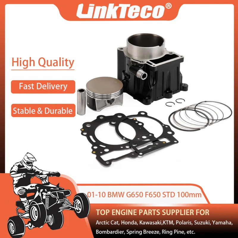 STD 01-10 100MM 652cc Cylinder Overhaul Rebuild Top End Kit For BMW ...