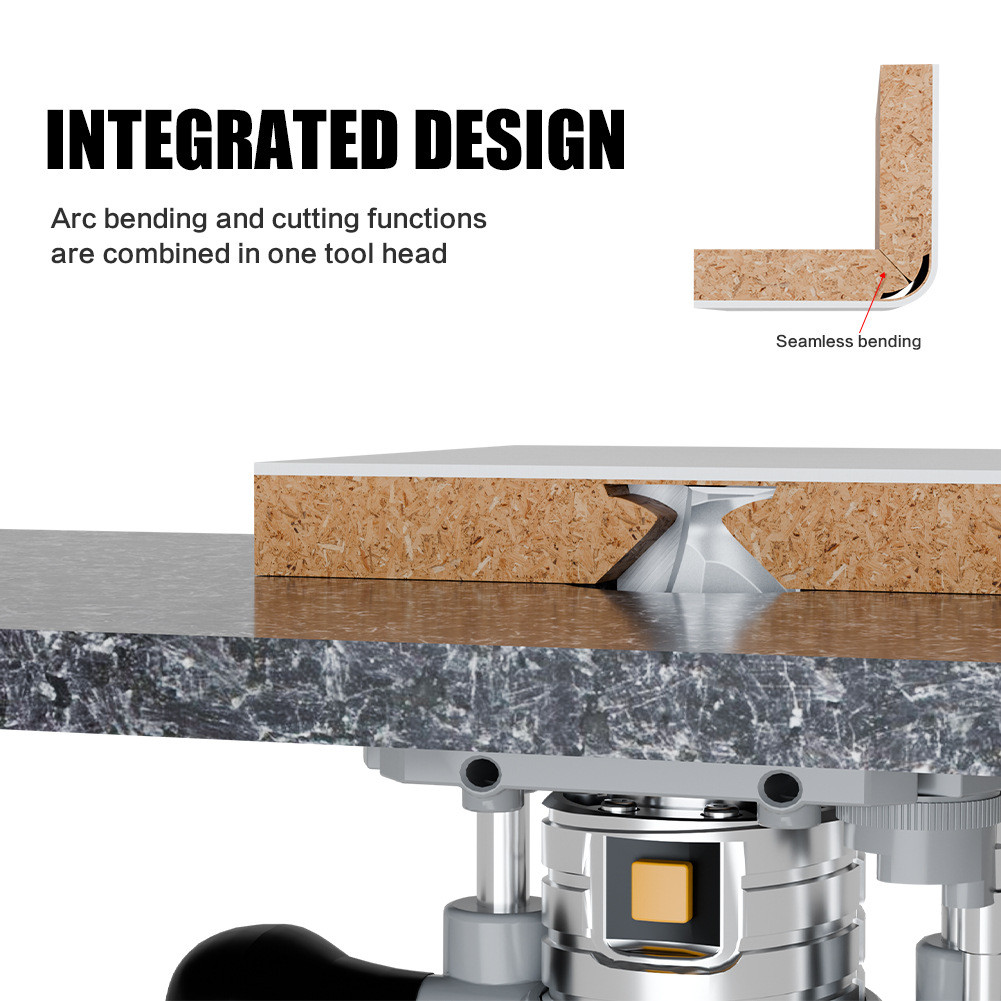 1/4 Inch Round Bending Integrated Router Bit, R10 Arc Forming Tool for ...