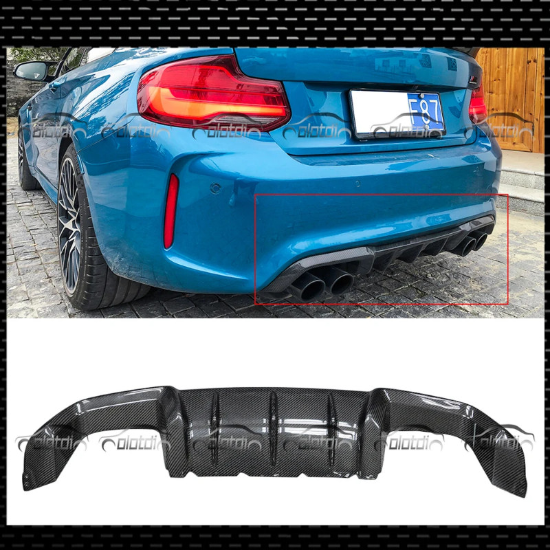 Carbon Fiber Rear Bumper Diffuser Lip Spoiler For BMW F87 M2 Base Coupe ...