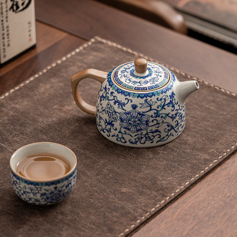 Ru Kiln Ceramic Kung Fu Tea Set | Antique Celestial Blue Glaze Teapot ...