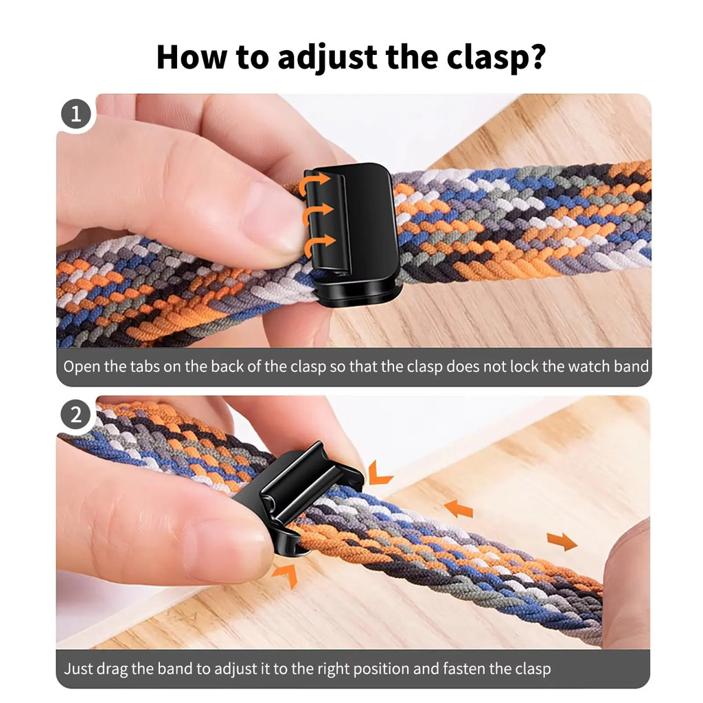 Woven Magnetic Snap Watch Strap for Huawei Watch Fit 4 Pro Wrist Band ...