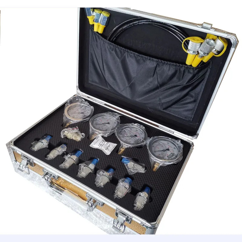 Portable Hydraulic pressure guage Excavator Hydraulic Pressure Test Kit ...