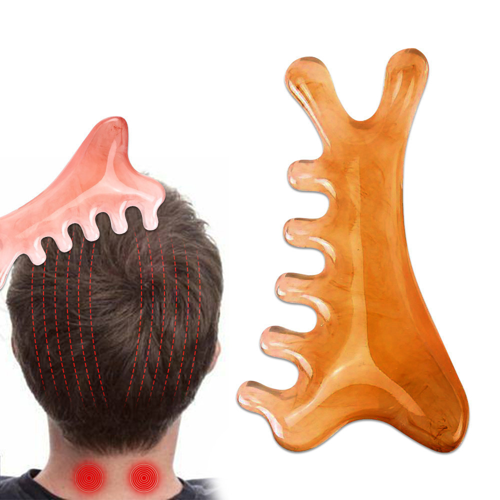 Resin Octopus Head Massager Meridians Massage Comb Head Eye Face Ear ...