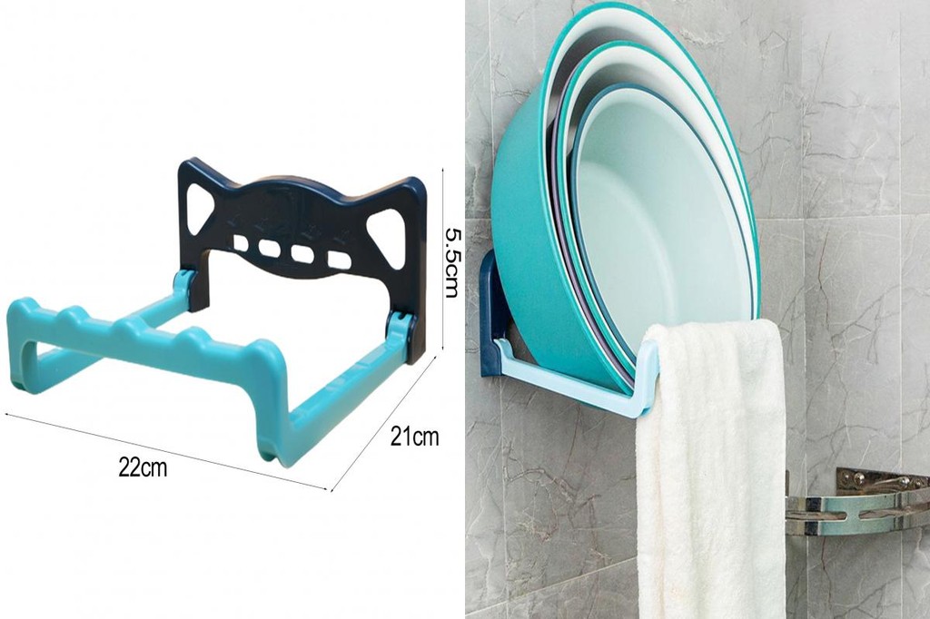 SF_ Wall-mounted Wash Basin Rack Wall-mounted Tool Organizer Foldable ...