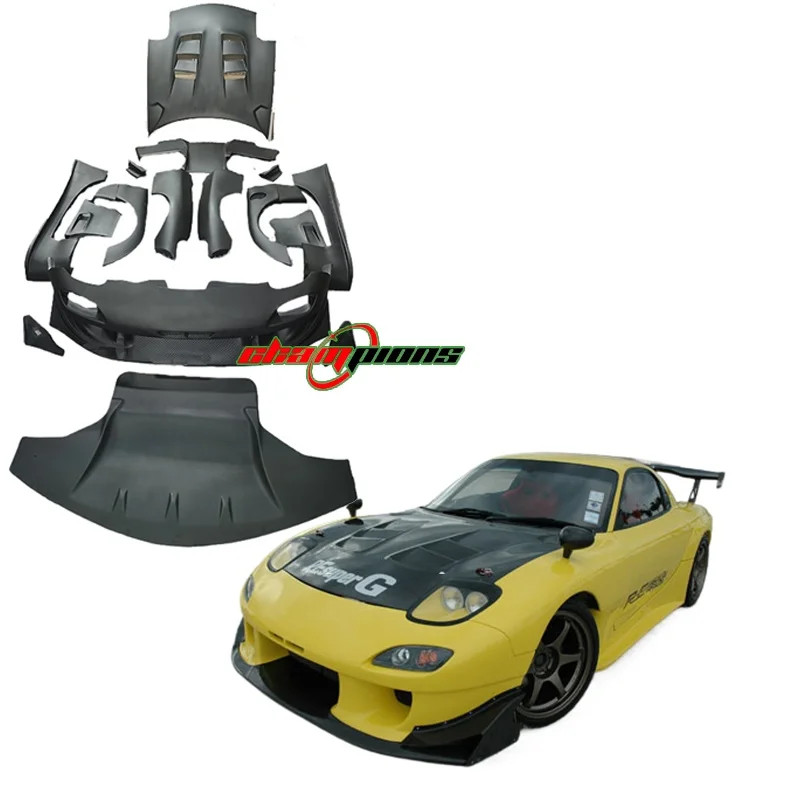 Factory Price RE Super G Style Body Kit Front Bumper Rear Lip Side ...