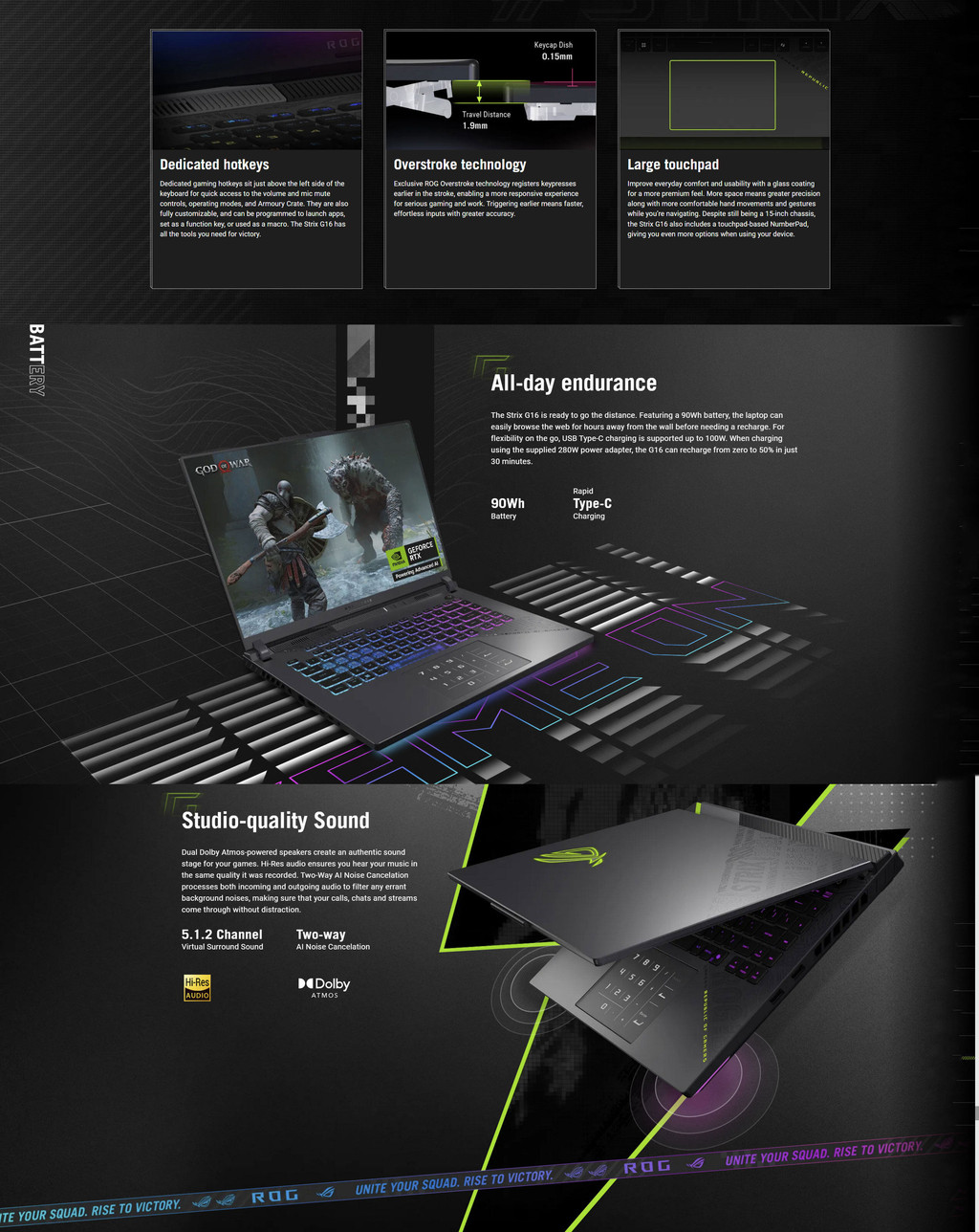ASUS ROG Strix G614F-RS5119W (AMD Ryzen 9-9955HX/32GB RAM/1TB SSD ...