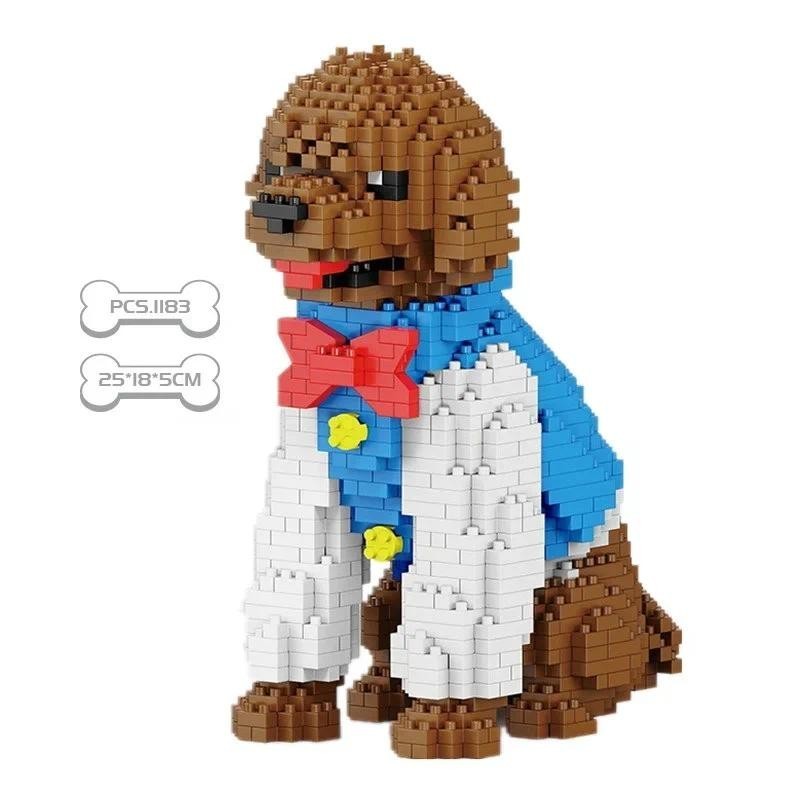 Luxury DIY Building Blocks for Adult Kids Realistic Animal Dog Kit ...