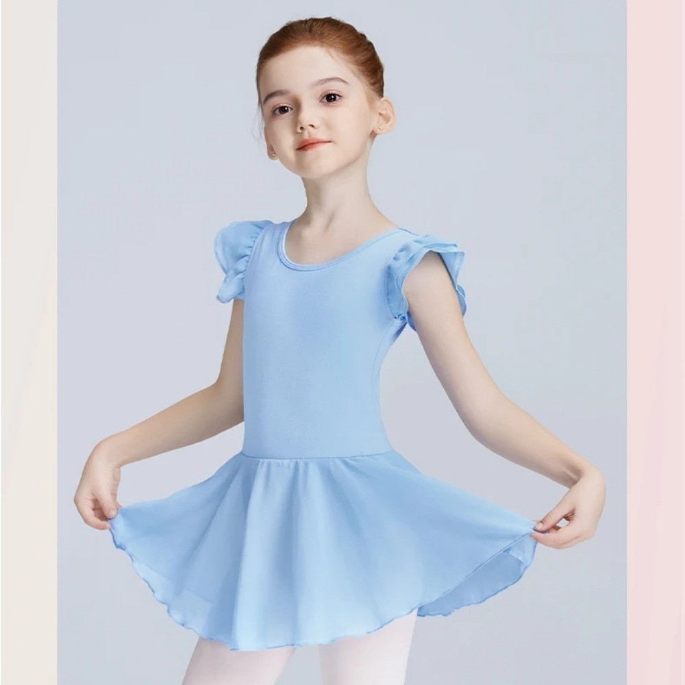 Girls Ballet Tutu Dress Dance Leotards Kids Ballet Gymnastics Leotard ...