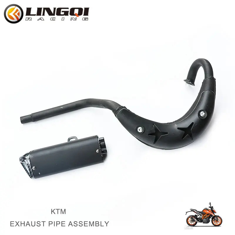 thumbnail image 2 of Silver Exhaust Muffler Pipe For 49cc 50cc 80cc 2-Stroke Engine Kit – Motorized Bicycle 2 of 6
